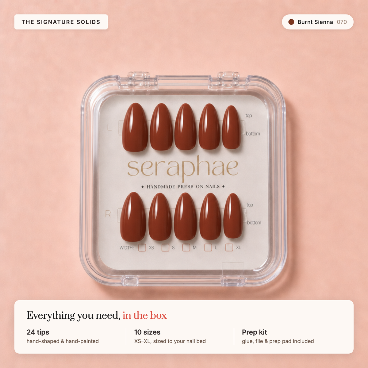 The Signature Solids — Burnt Sienna