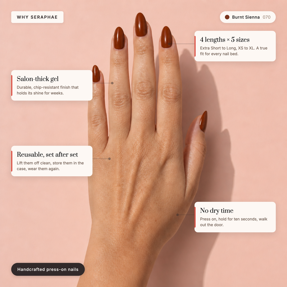 The Signature Solids — Burnt Sienna